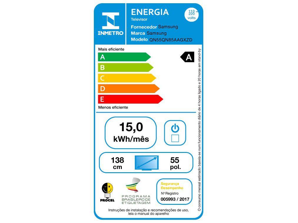 Smart TV 55” 4K NEO QLED Mini Led Samsung 55QN85A