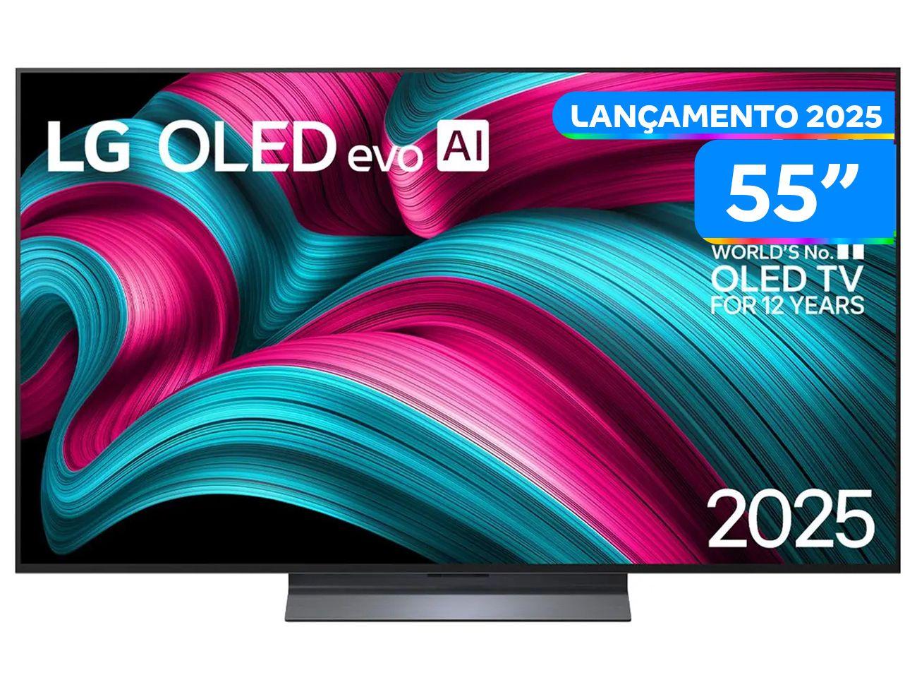 Smart TV 55" 4K OLED OLED55C5PSA 60Hz webOS 25 a8 AI Processor 4K Gen2 Alexa 4 HDMI 2 USB
