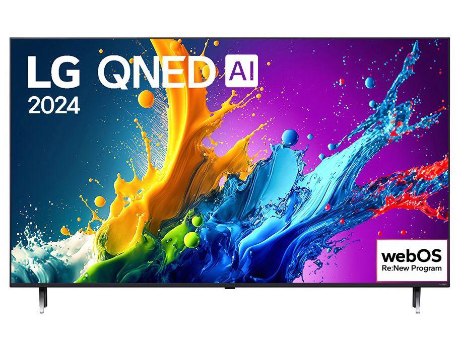 Smart TV 55" 4K QNED LG 55QNED80TSA WebOS 24 Processador a5 Ger7 Wi-Fi Bluetooth com Alexa e Chromecast 3 HDMI 2 USB