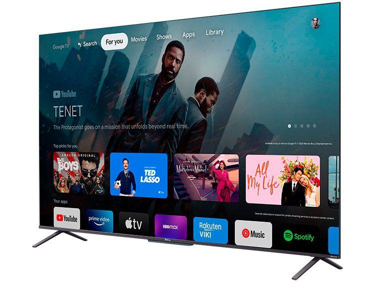 Smart TV 55” 4K UHD QLED TCL 55C725 VA Wi-Fi