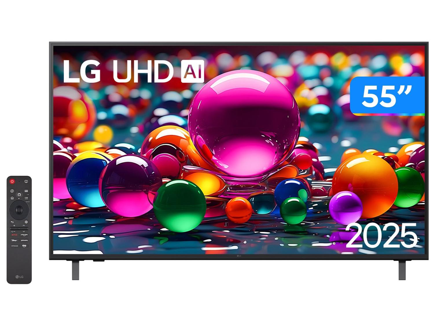 Smart TV 55" LG 4K Ultra HD 55UA8550PSA webOS 25 AI Processor 4K Gen8 com Alexa 3 HDMI