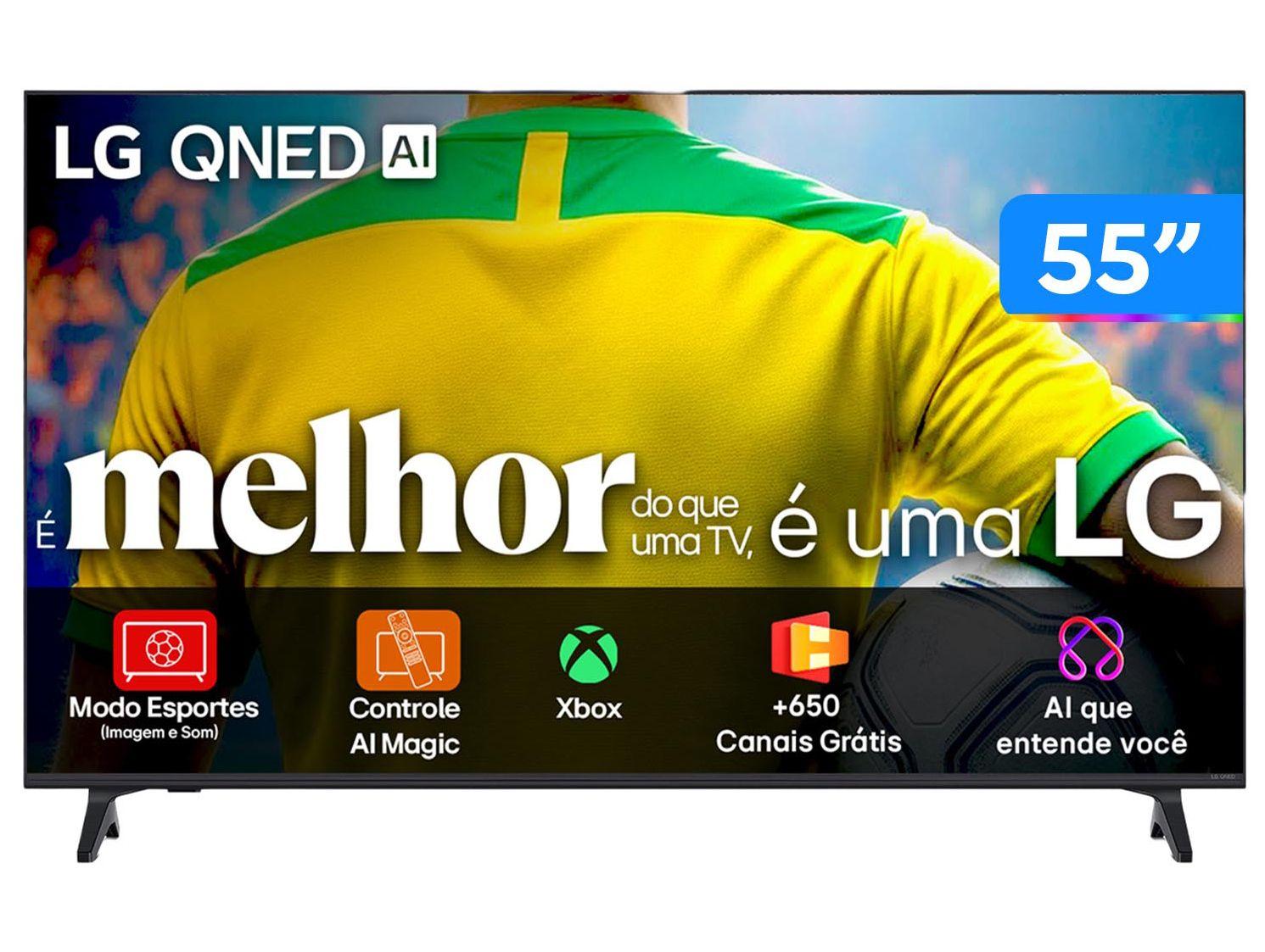 Smart TV 55" LG 4K Ultra HD QNED 55QNED73ASA WebOS 2025