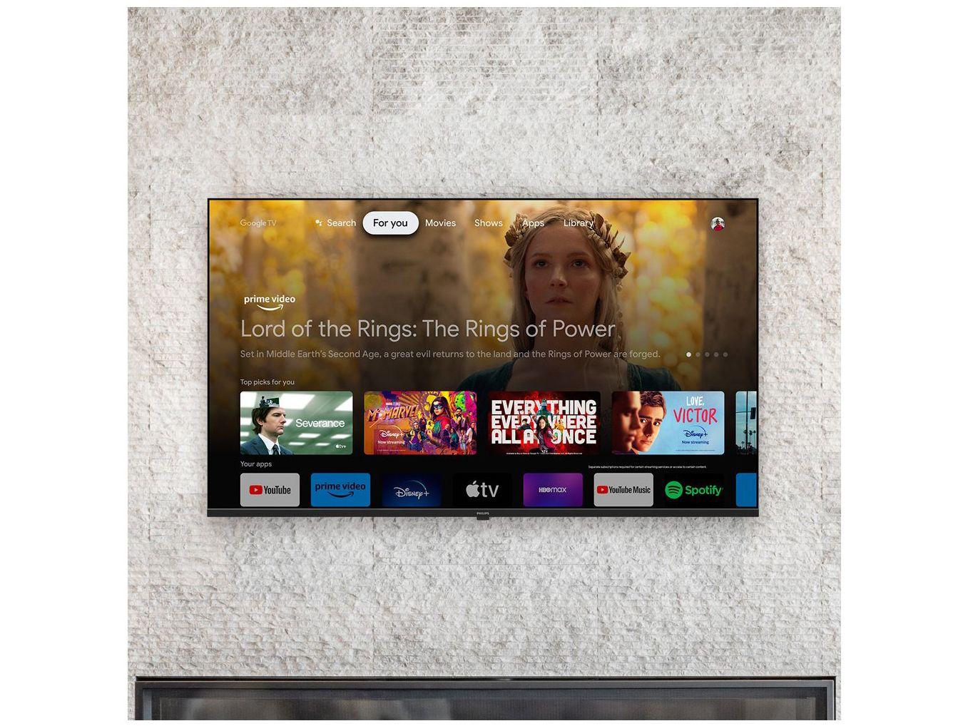Smart TV 58" 4K UHD LED Philips 58PUG7019/78 Wi-Fi Bluetooth Google Assistente 3 HDMI 2 USB