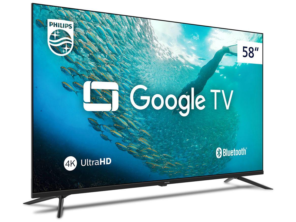 Smart TV 58" 4K UHD LED Philips 58PUG7019/78 Wi-Fi Bluetooth Google Assistente 3 HDMI 2 USB