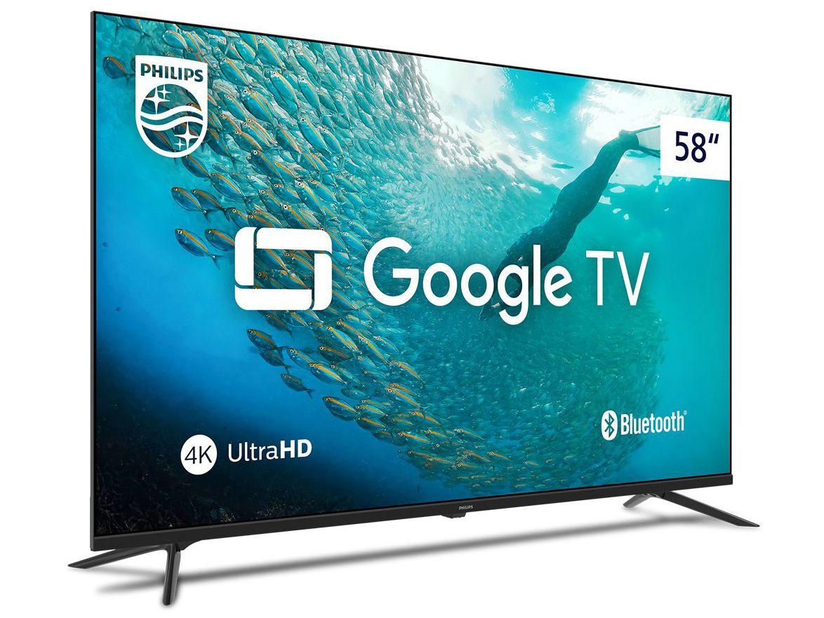 Smart TV 58" 4K UHD LED Philips 58PUG7019/78 Wi-Fi Bluetooth Google Assistente 3 HDMI 2 USB