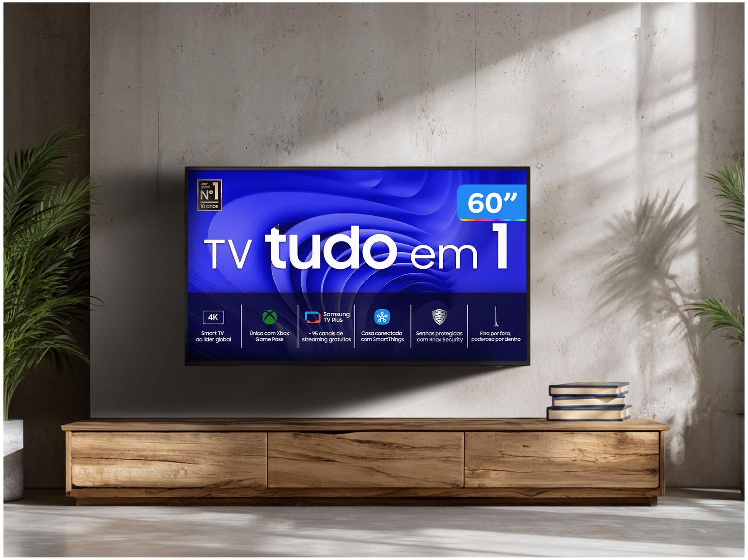Smart TV 60” 4K UHD LED Samsung 60DU7700