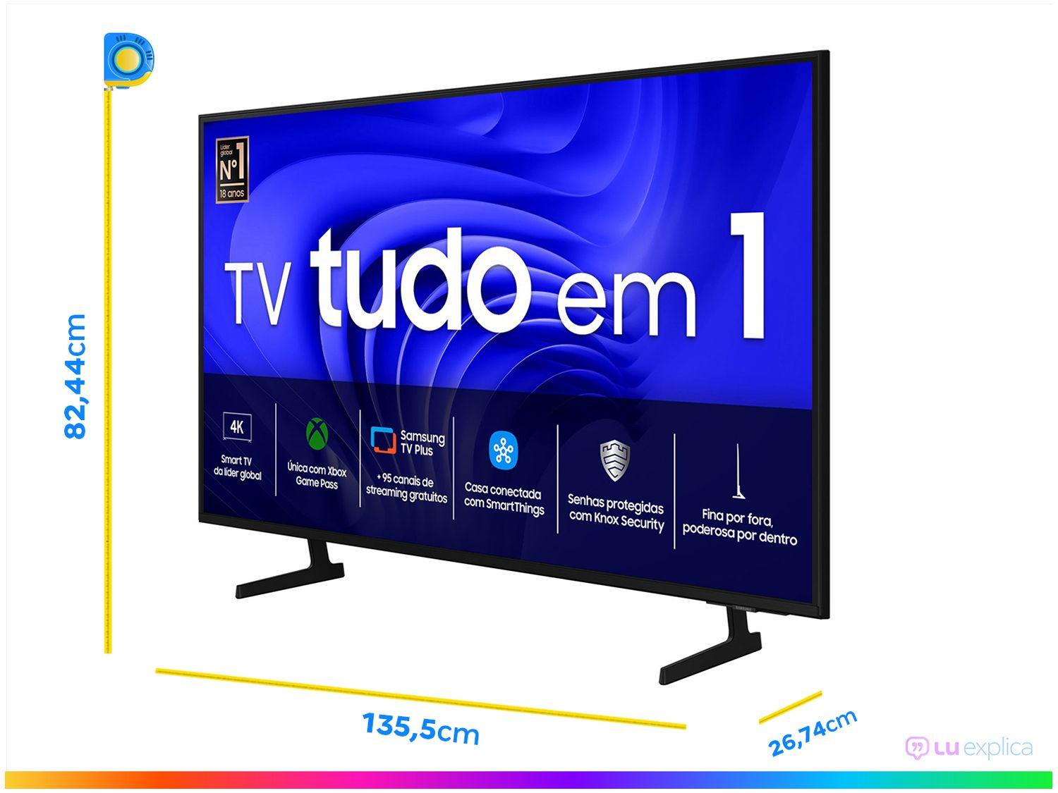 Smart TV 60” 4K UHD LED Samsung 60DU7700