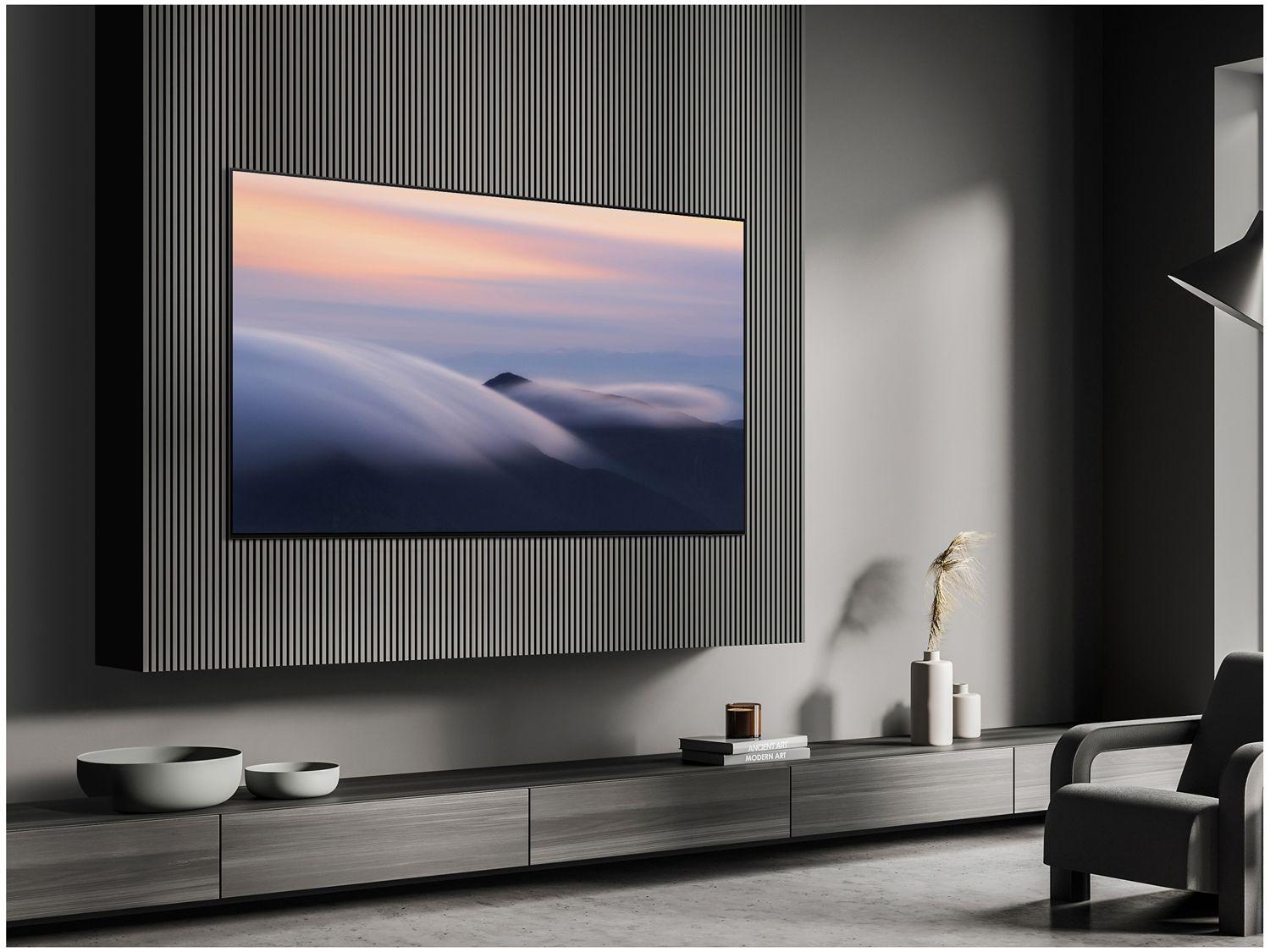 Smart TV 65" Samsung 4K UHD OLED Big TV QN65S90DAEXZD 120Hz Tizen com Alexa e Bixby 4 HDMI 2 USB-A