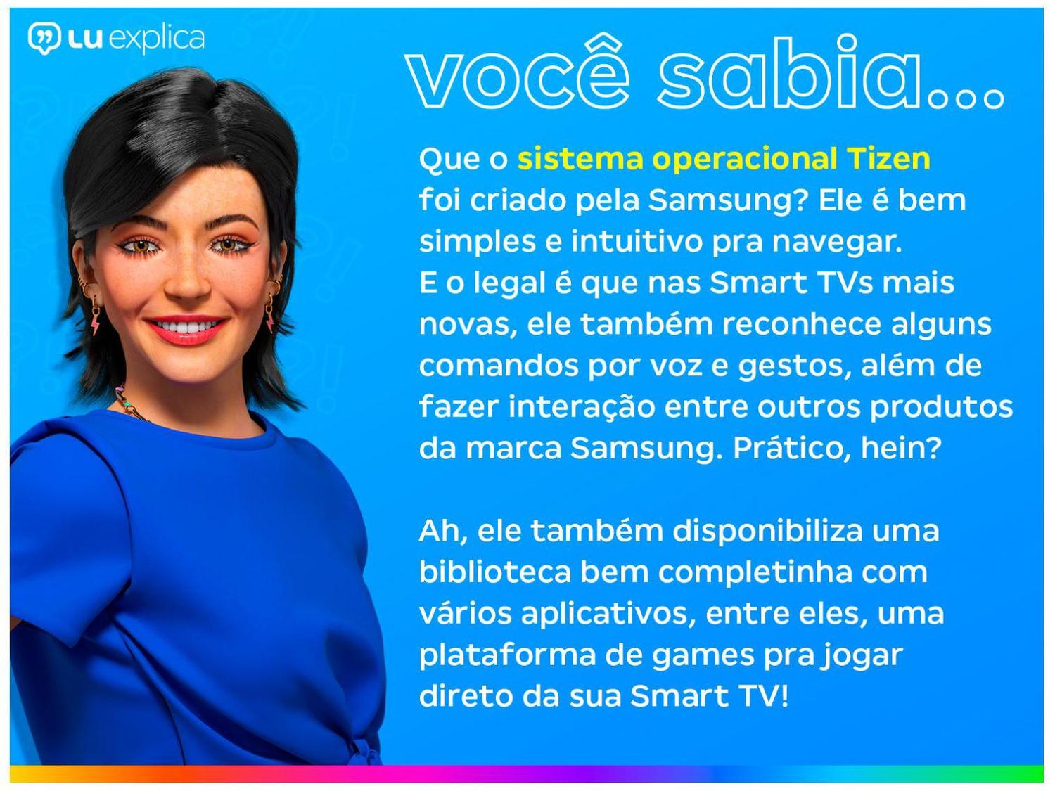 Smart TV 65” UHD 4K LED Crystal Samsung 65CU8000