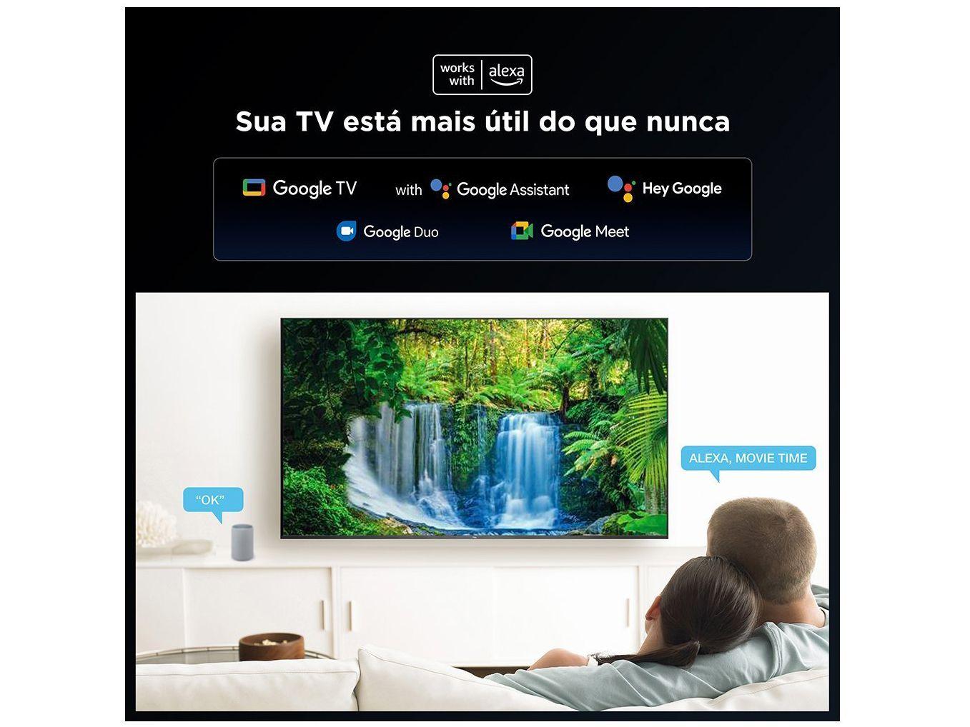 Smart TV 75" 4K UHD LED TCL 75P755 Wi-Fi Bluetooth 3 HDMI 1 USB