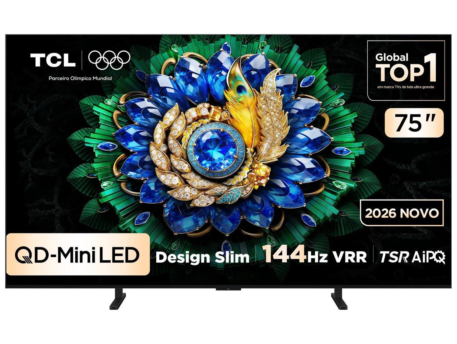 Smart TV 75" TCL 4K UHD Mini LED 75A400M Google TV 2026| 75"