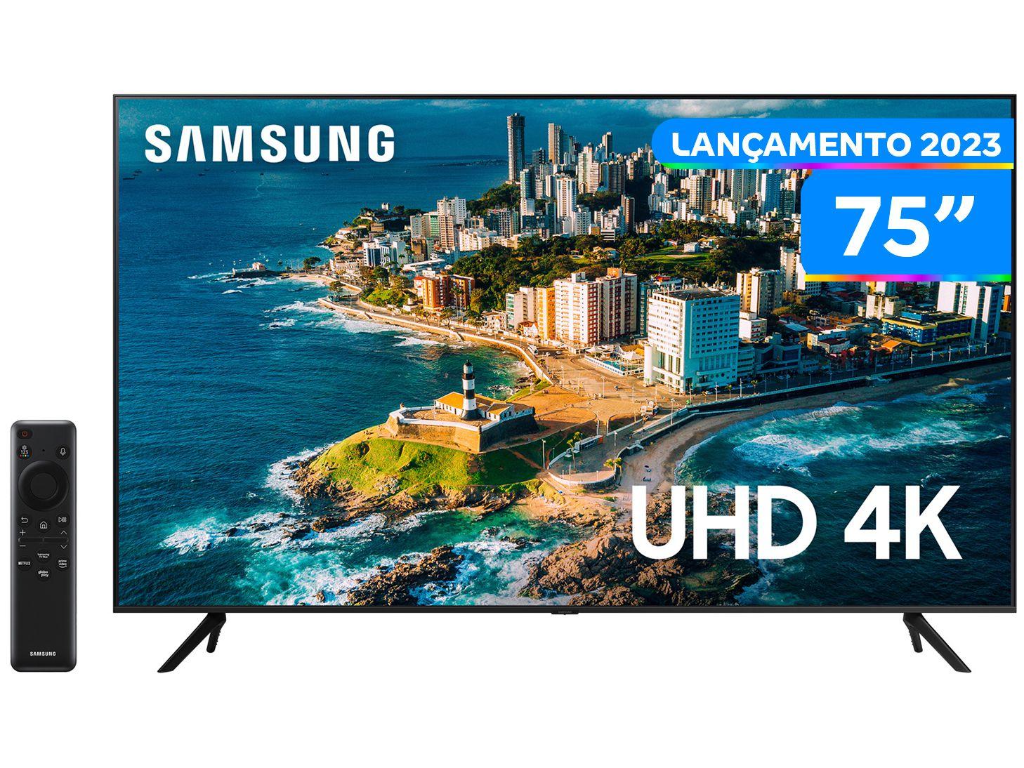 Smart TV 75” UHD 4K LED Samsung 75CU7700