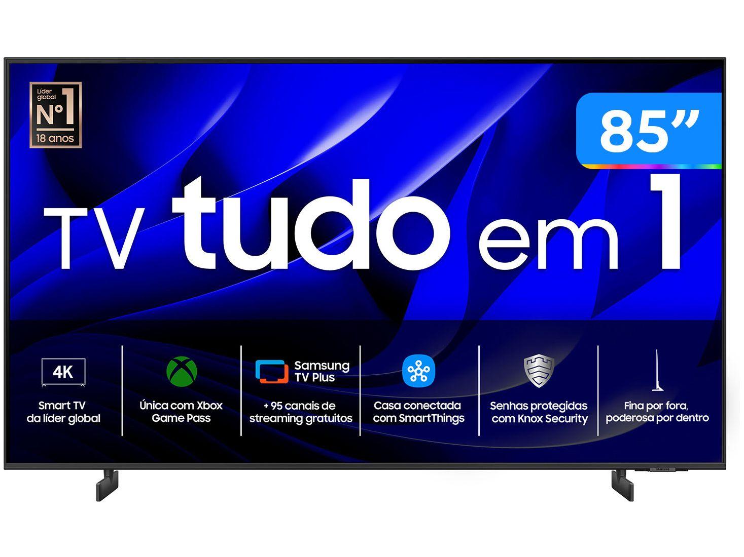 Smart TV 85” 4K UHD LED Samsung Crystal 85DU8000