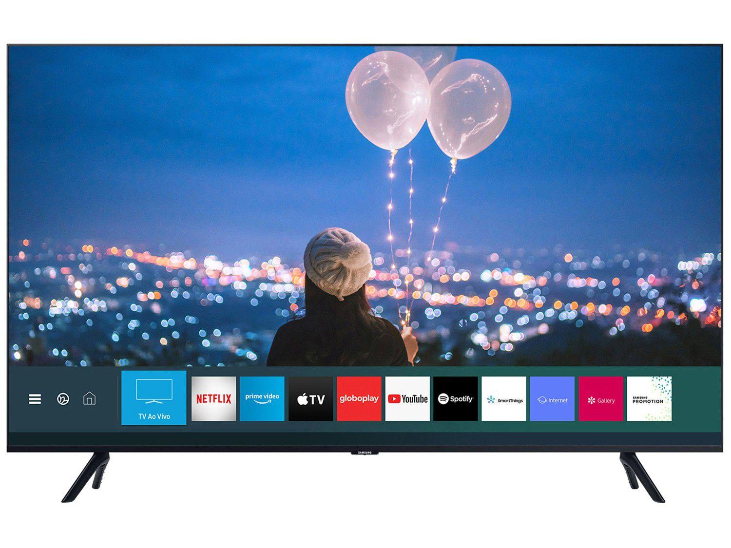 Smart TV Crystal UHD 4K LED 65 Samsung 65TU8000 Wi Fi Bluetooth HDR 3 HDMI 2 USB TV 4K 