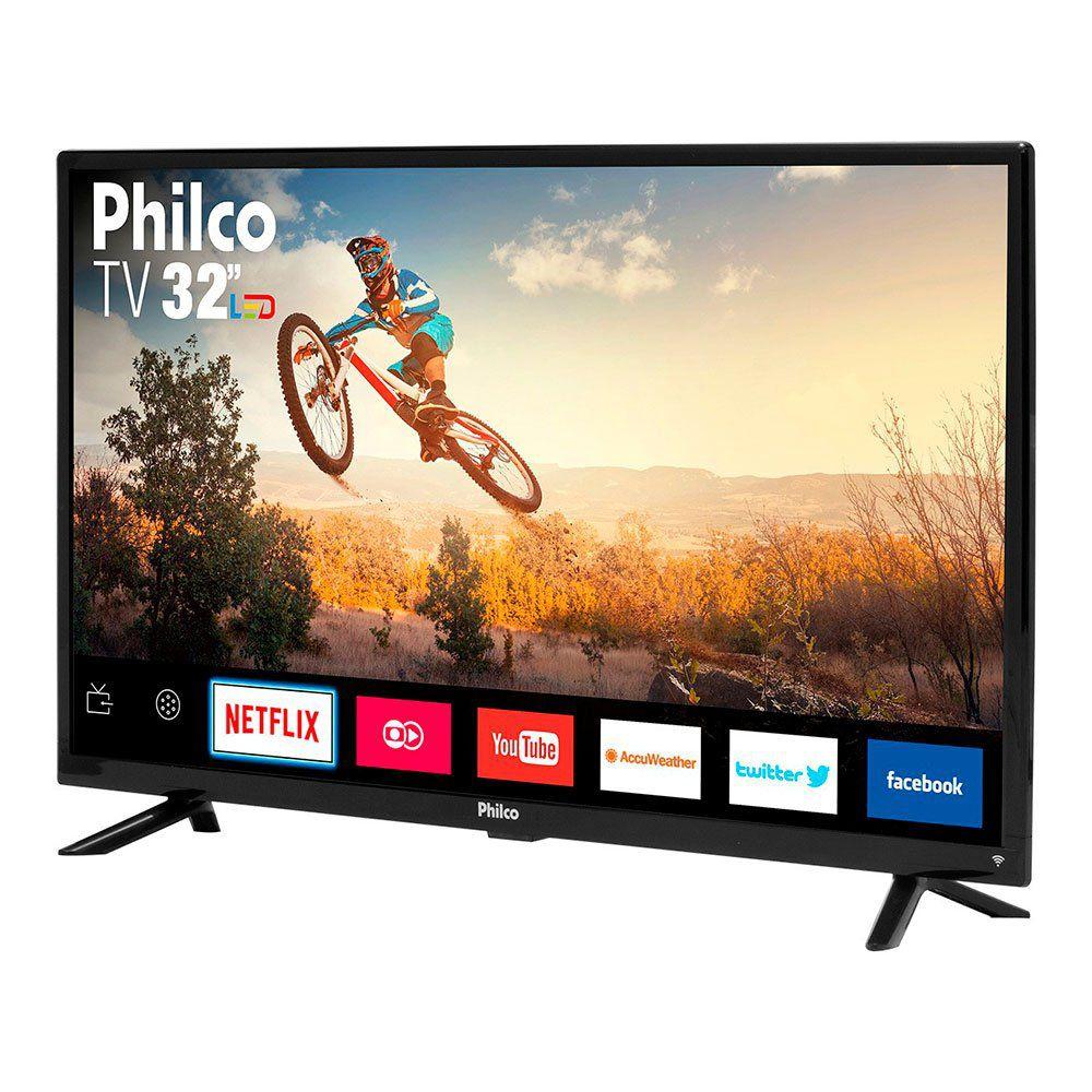 Smart TV LED 32 Polegadas Philco PTV32G50SN HD 2 HDMI USB Netflix com Conversor Integrado Smart TV LED 32 Polegadas Philco PTV32G50SN HD 2 HDMI USB Netflix com Conversor Integrado