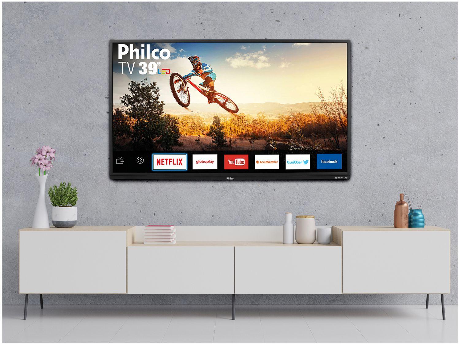 Smart TV LED 39” Philco PTV39E60SN Wi-Fi - 2 HDMI 1 USB - Smart TV ...