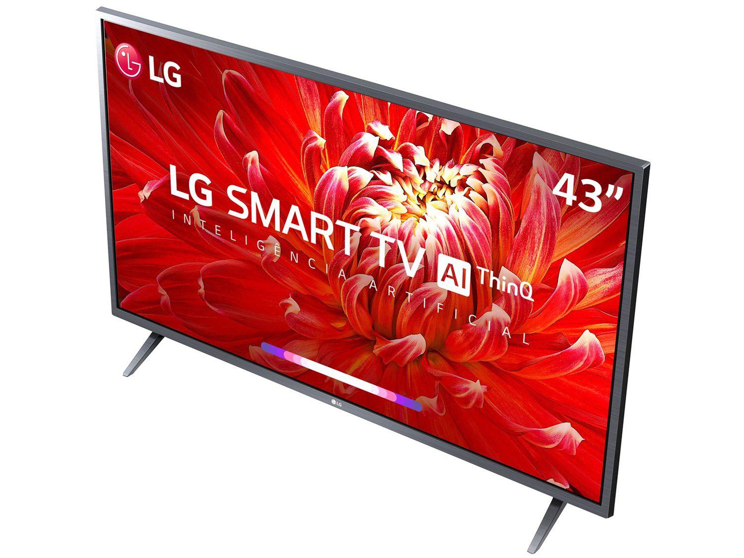 Smart TV LED 43” LG 43LM6300PSB Full HD WiFi Inteligência Artificial
