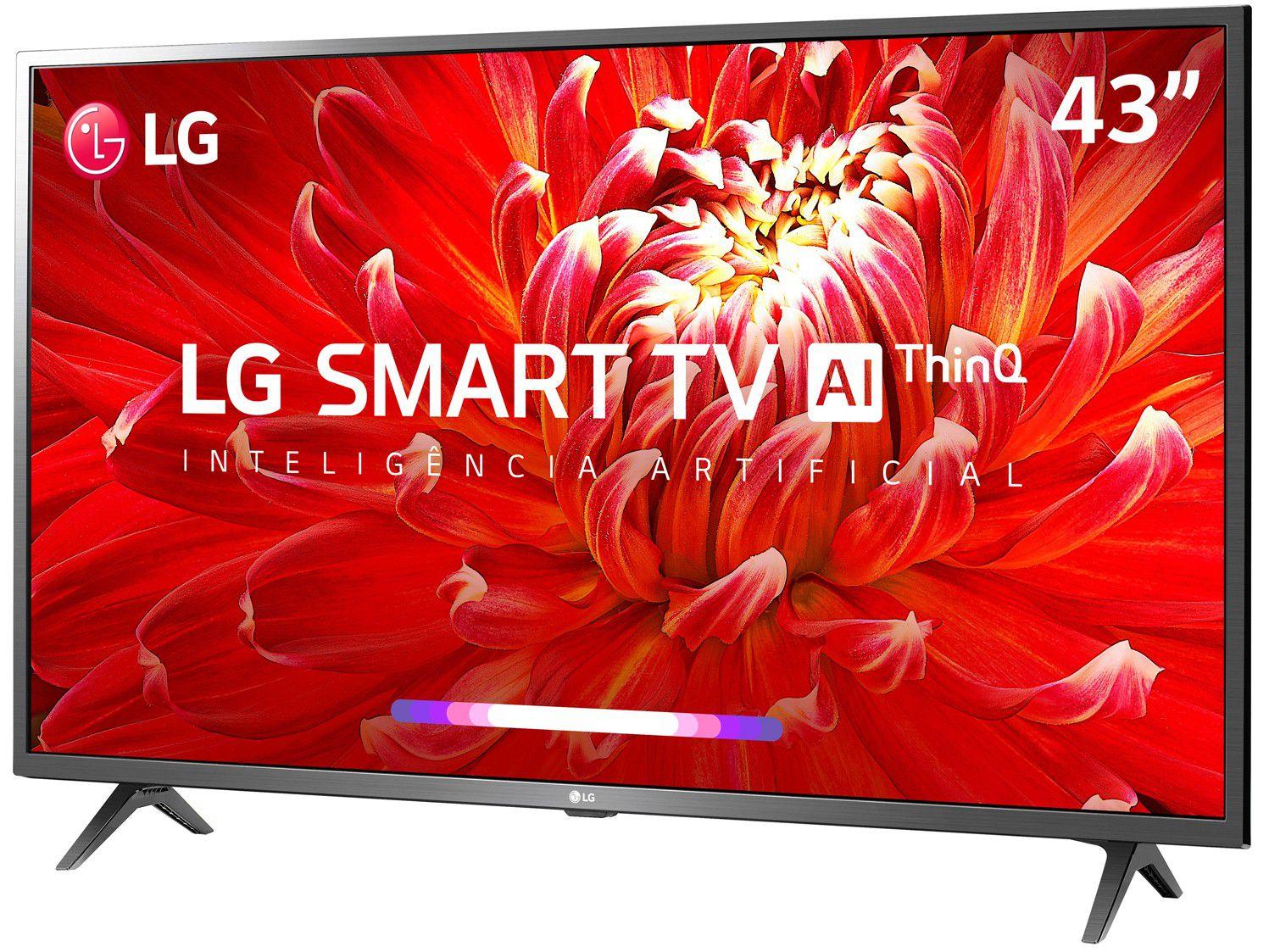 Smart TV LED 43” LG 43LM6300PSB Full HD WiFi Inteligência Artificial