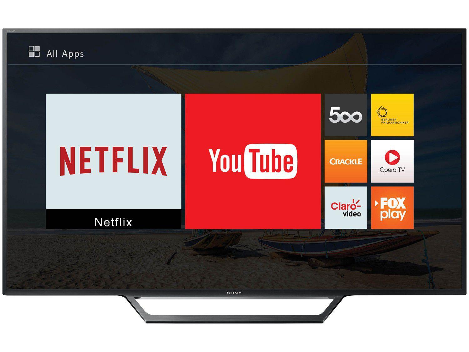 Smart TV LED 48” Sony Full HD KDL-48W655D - Conversor Digital Wi-Fi 2 ...