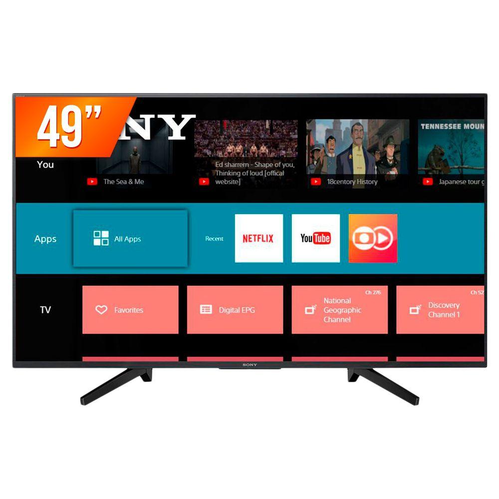 Smart TV LED 49'' Ultra HD 4K Sony KD-49X705F 3 HDMI 3 USB ...
