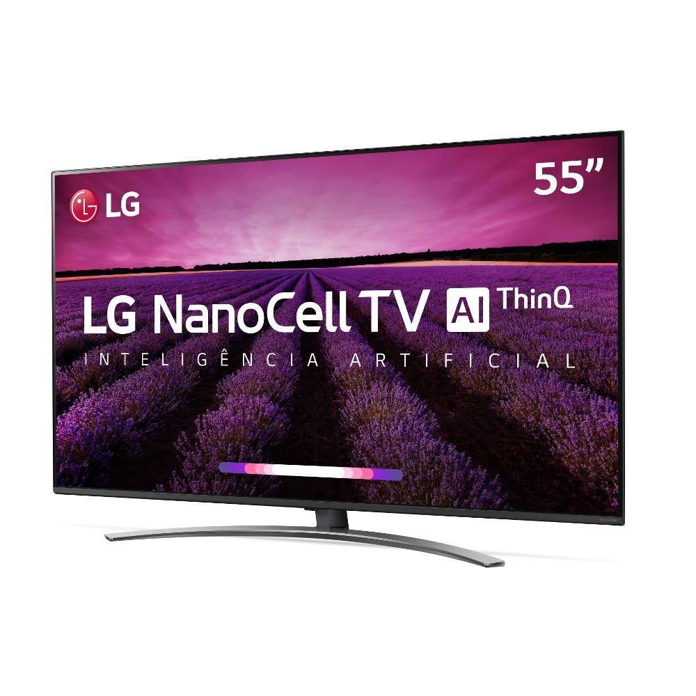 Smart Tv LG 55” Nano Cell UHD 4K Smart Magic 55SM81000PSA Smart TV Magazine Luiza