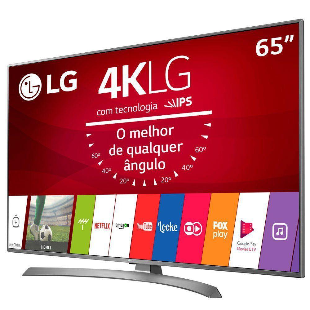 Smart TV LG 65 Polegadas Led Ultra HDMI USB 4K 65UJ6585 LG Som Imagem