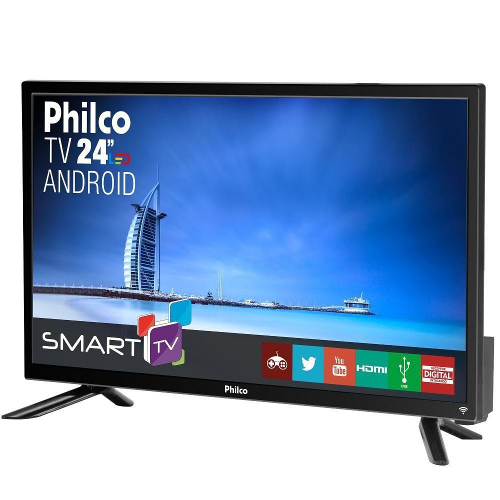 Smart Tv Philco 24” LED Full HD Android PTV24N91SA Smart TV