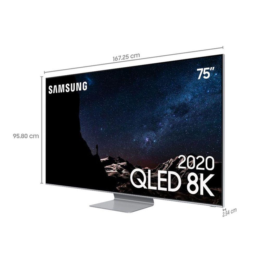 Smart Tv Samsung 75 Polegadas 8k Qled Uhd Qn75q800tagxzd Tv 8k Full Ultra Hd Magazine Luiza