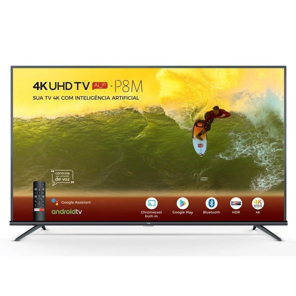 Smart TV TCL 50” LED UHD 4K Android Tv P8M - Smart TV - Magazine Luiza