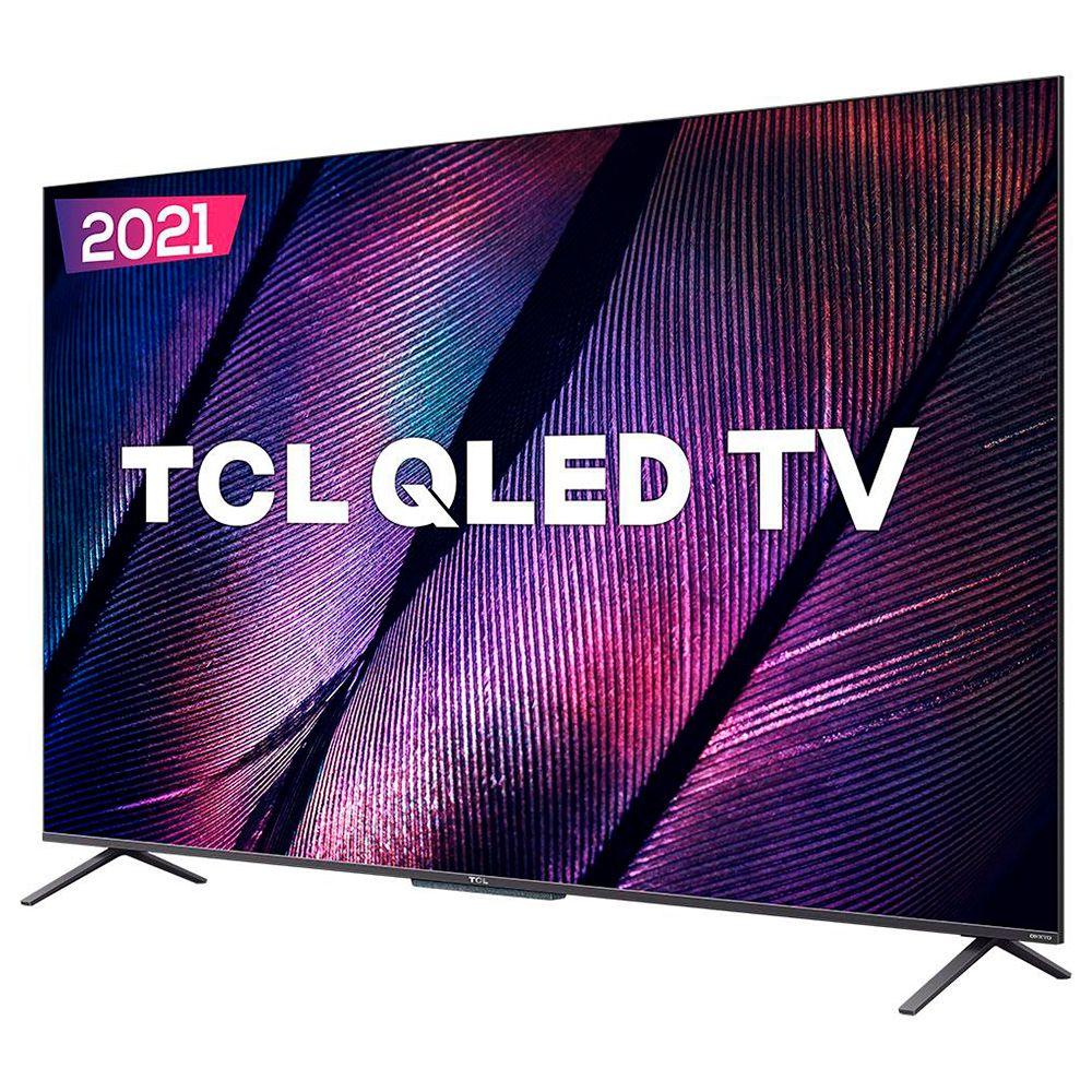 Smart TV TCL 55 Polegadas QLED 4K UHD, Google TV, 3 HDMI, 2 Smart TV TCL 55 Polegadas QLED 4K UHD, Google TV, 3 HDMI, 2
