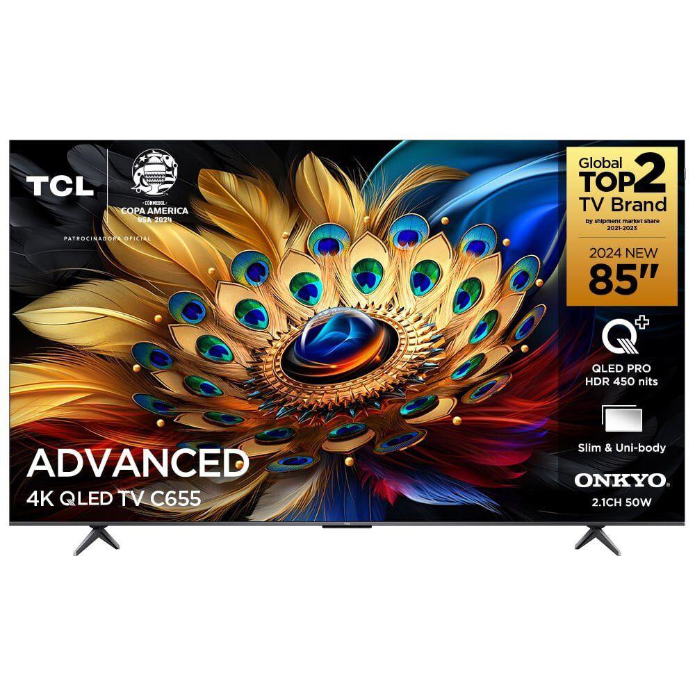 Smart TV TCL 85 Google TV QLED Dolby Atmos C655 - TV 4K Smart TV TCL 85 Google TV QLED Dolby Atmos C655 - TV 4K