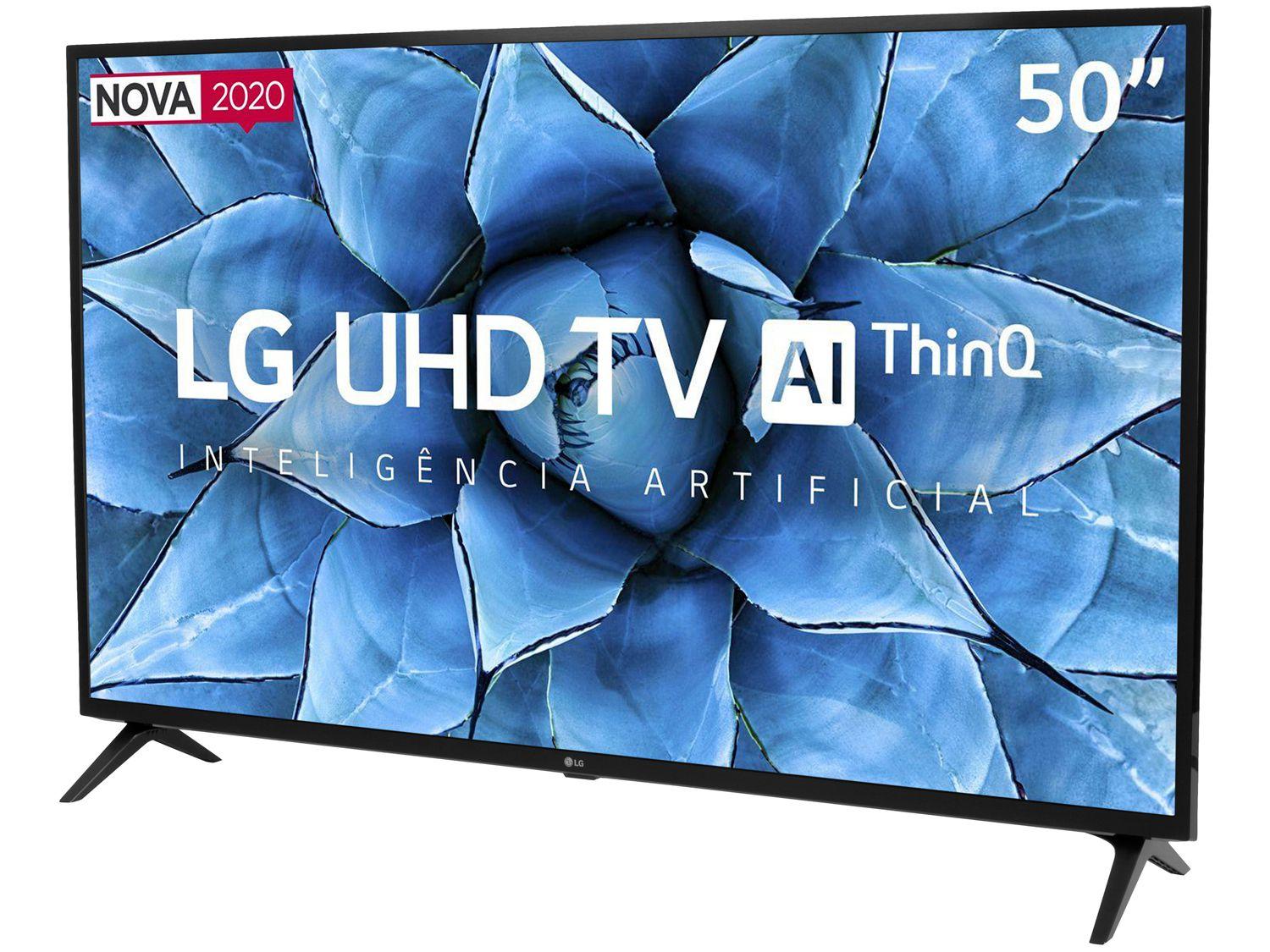 Smart TV UHD 4K LED 50” LG 50UN7310PSC Wi-Fi Bluetooth Inteligência ...