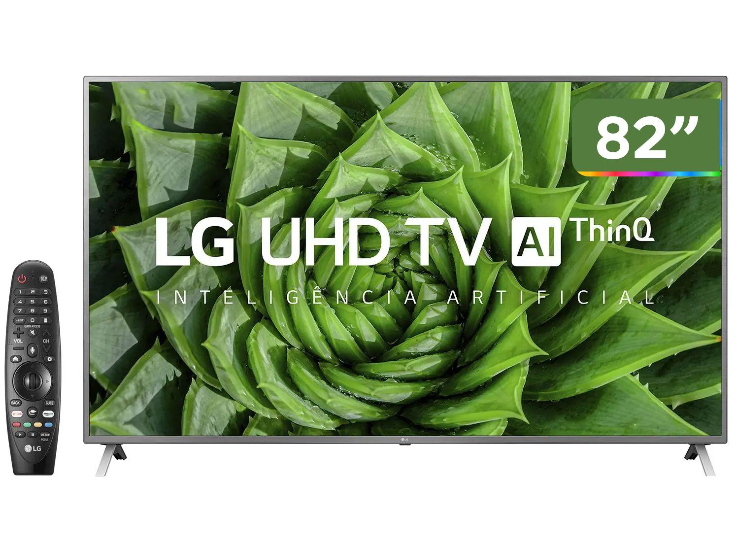 Smart TV UHD 4K LED 82” LG 82UN8000PSB Wi-Fi