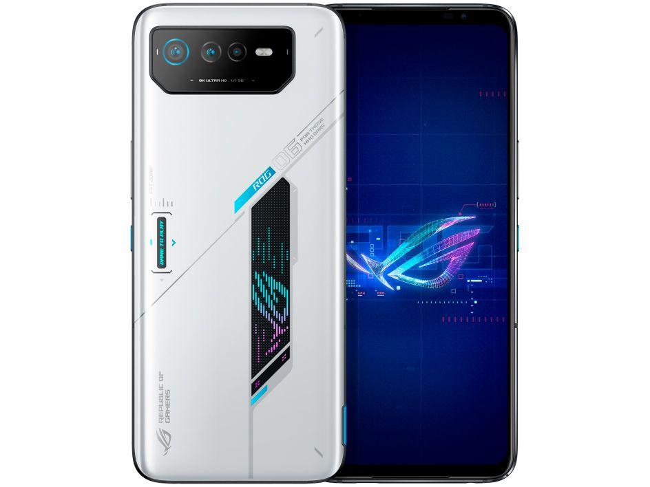Smartphone Asus Rog Phone 6 256GB Branco 5G Snapdragon SM8475 8GB