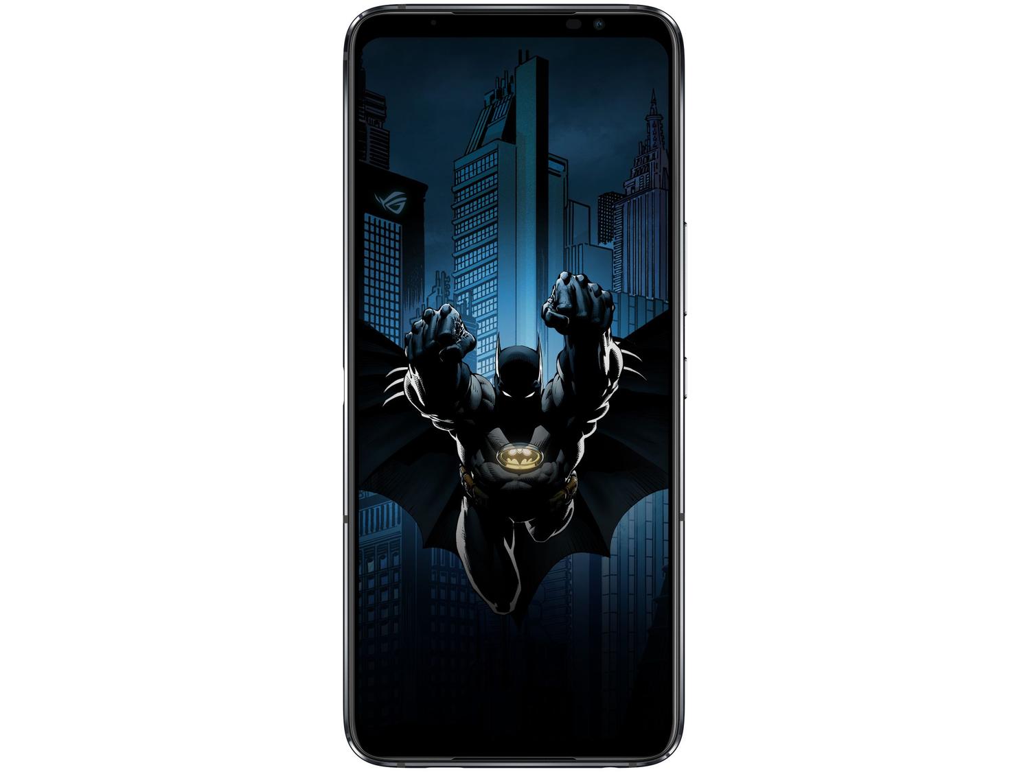 Smartphone Asus Rog Phone 6 Batman Edition 256GB Preto 5G Snapdragon 8+ Gen 1 12GB RAM 6,78" Câm. Tripla + Selfie 12MP Dual Chip