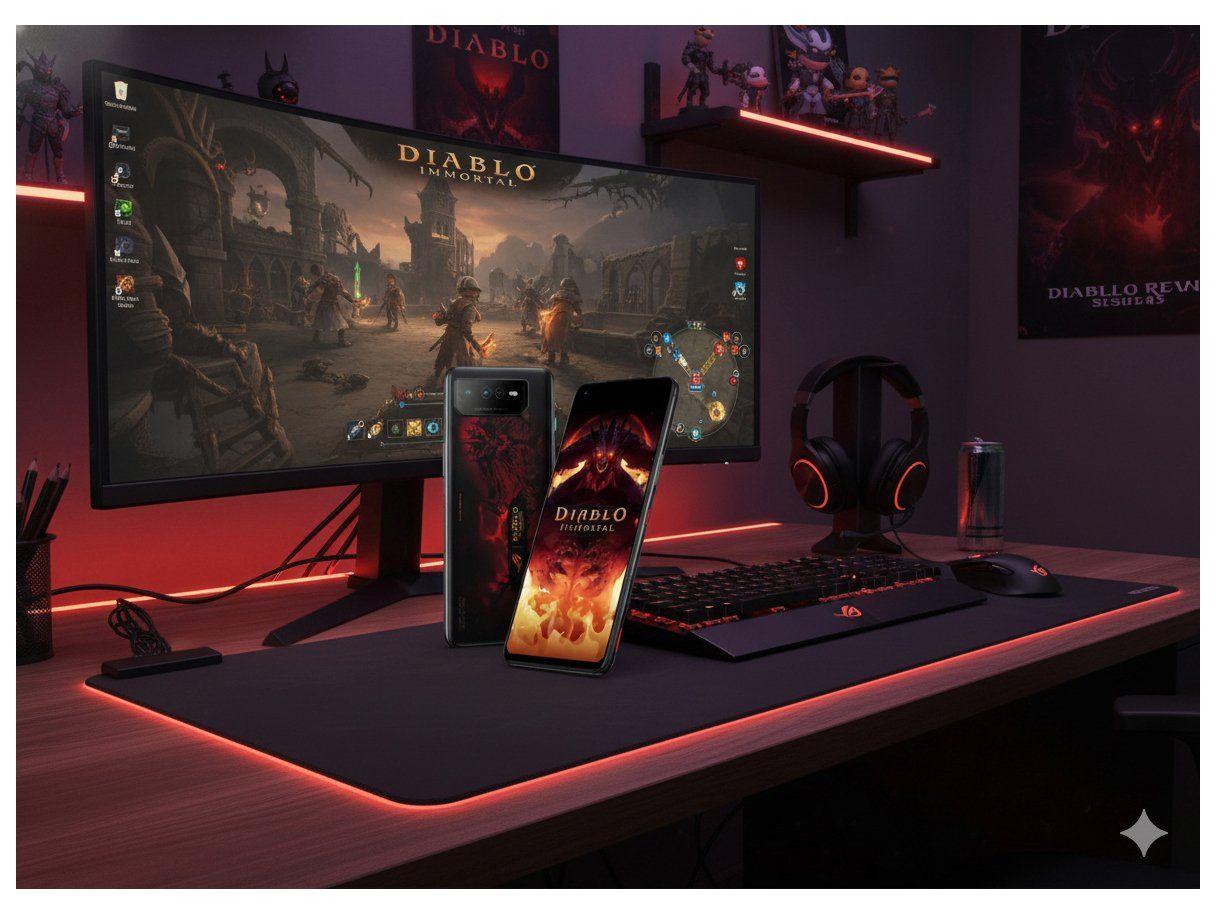 Smartphone Asus Rog Phone 6 Diablo Immortal Edition 512GB Preto 5G