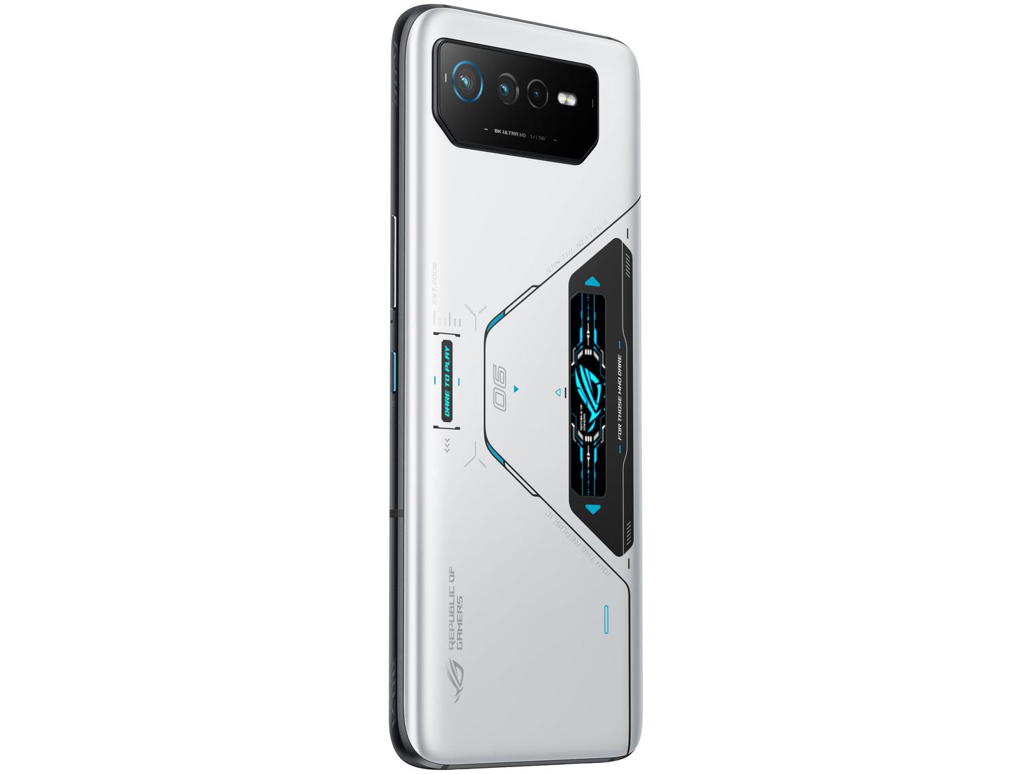 Smartphone Asus Rog Phone 6 Pro 512GB 5G Branco Snapdragon 8+ Gen 1 18GB RAM 6,78" Câm. Tripla + Selfie 12MP Dual Chip