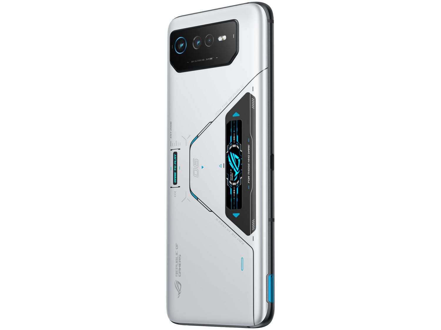 Smartphone Asus Rog Phone 6 Pro 512GB 5G Branco Snapdragon 8+ Gen 1 18GB RAM 6,78" Câm. Tripla + Selfie 12MP Dual Chip