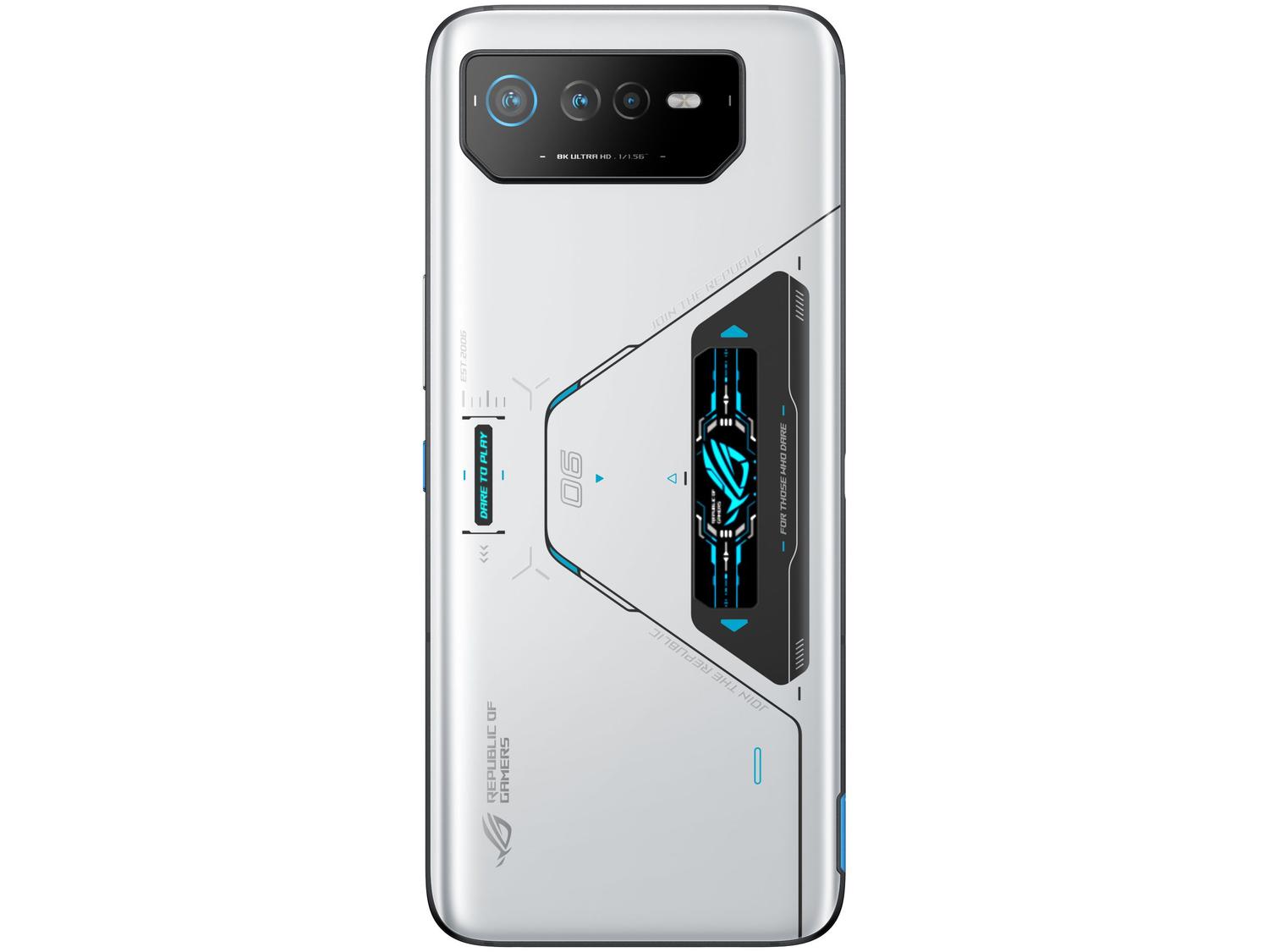 Smartphone Asus Rog Phone 6 Pro 512GB 5G Branco Snapdragon 8+ Gen 1 18GB RAM 6,78" Câm. Tripla + Selfie 12MP Dual Chip