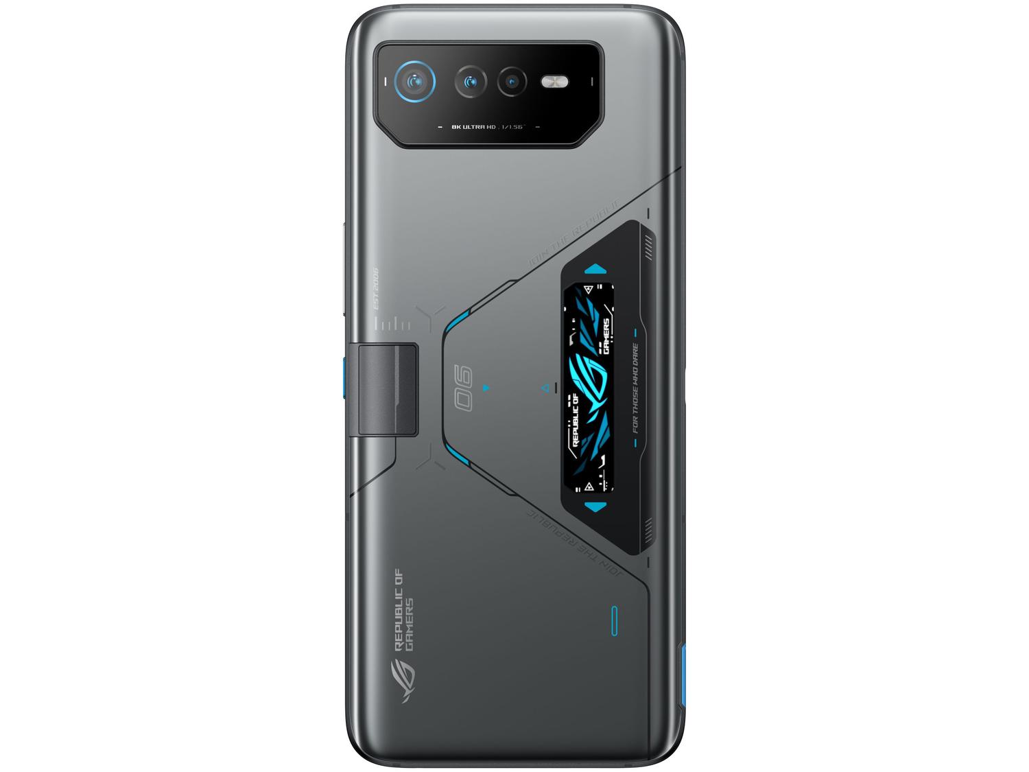 Smartphone Asus Rog Phone 6D Ultimate 512GB Cinza 5G Mediatek 16GB RAM 6,78" Câm. Tripla + Selfie 12MP Dual Chip