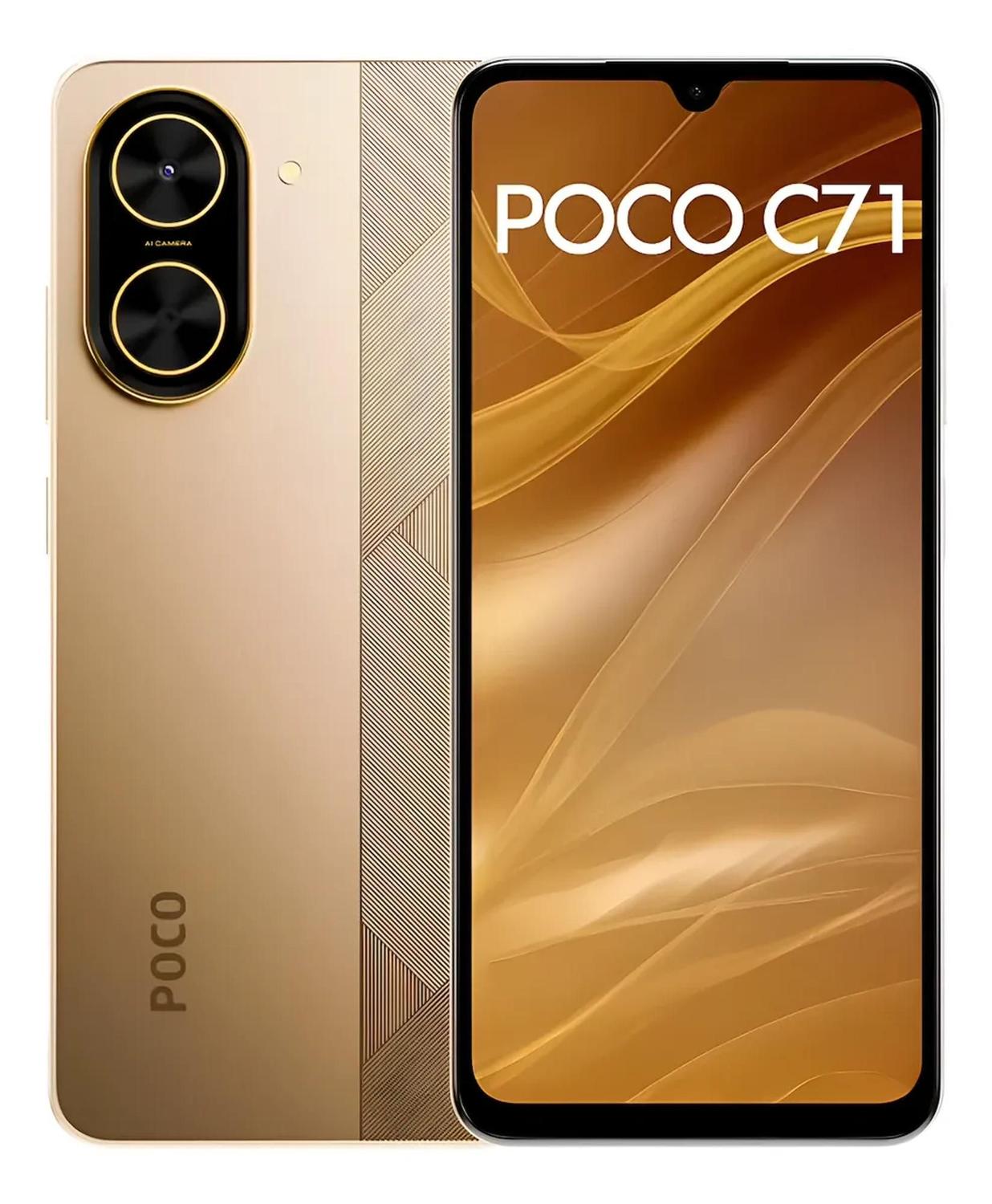 POCO C71 3GB/64GB 本体 GOLD sim フリー Xiaomi Poco C71 4G 128GB ROM 4GB RAM Dual SIM GSM Unlocked
