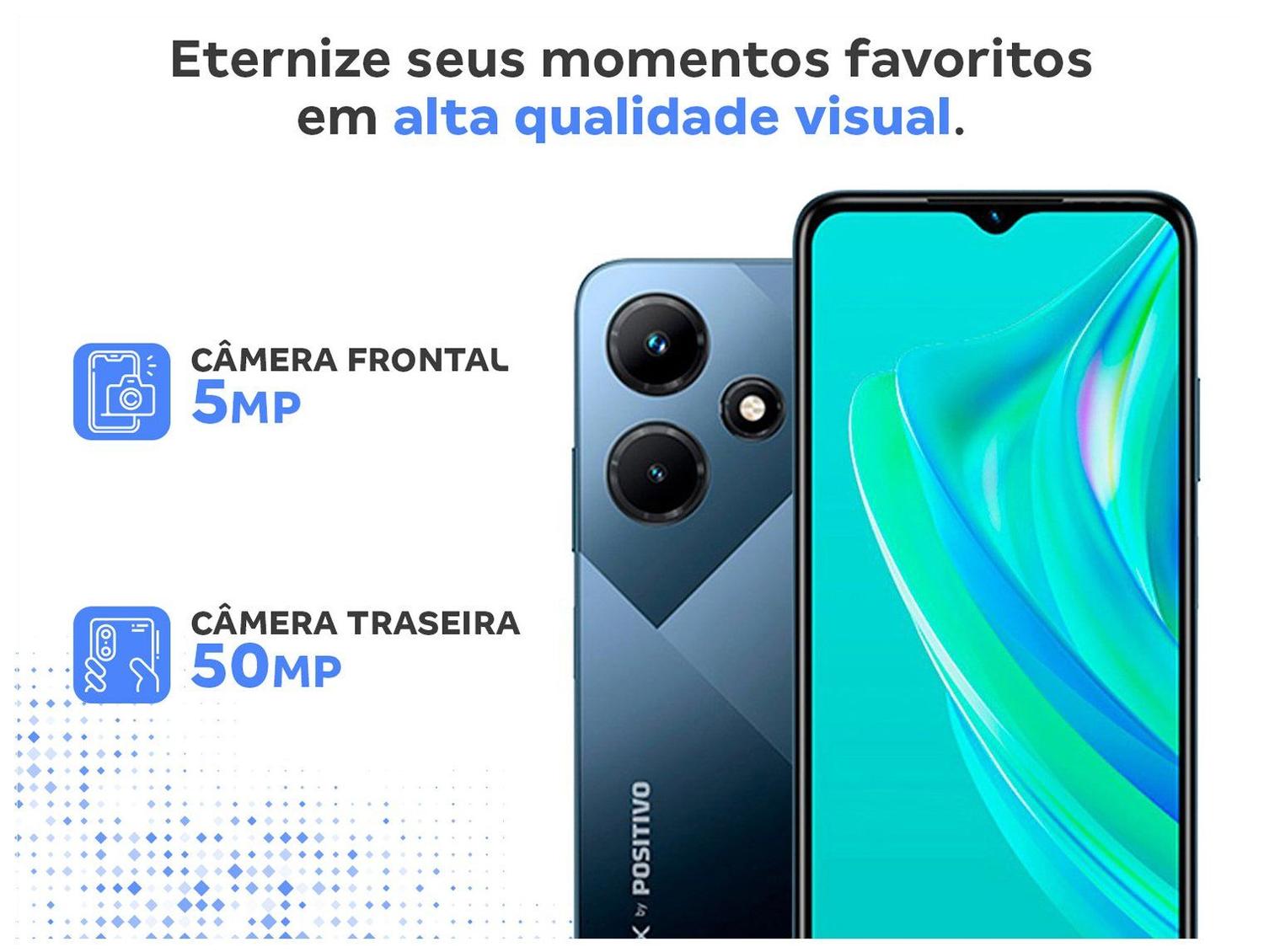 Smartphone Infinix Hot 30i 128GB Preto 4G MediaTek 8GB RAM 6,6