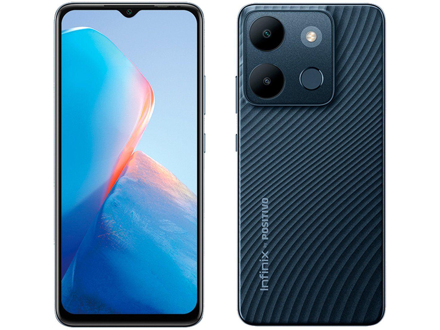 Smartphone Infinix Smart 7 64GB Preto 4G MediaTek 3GB RAM 6,6" Câm. 13MP + Selfie 5MP Dual Chip