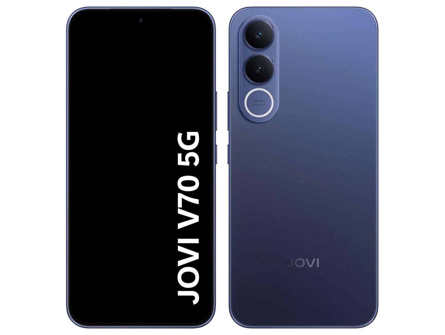 Smartphone Jovi V70 256GB 5G 8GB RAM Azul Safira 6,83" Cam. Dupla + Selfie 32MP