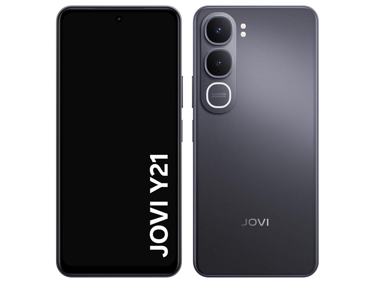 Smartphone Jovi Y21 256GB 8GB RAM Preto 6,68" Câm 50MP + Selfie 5MP