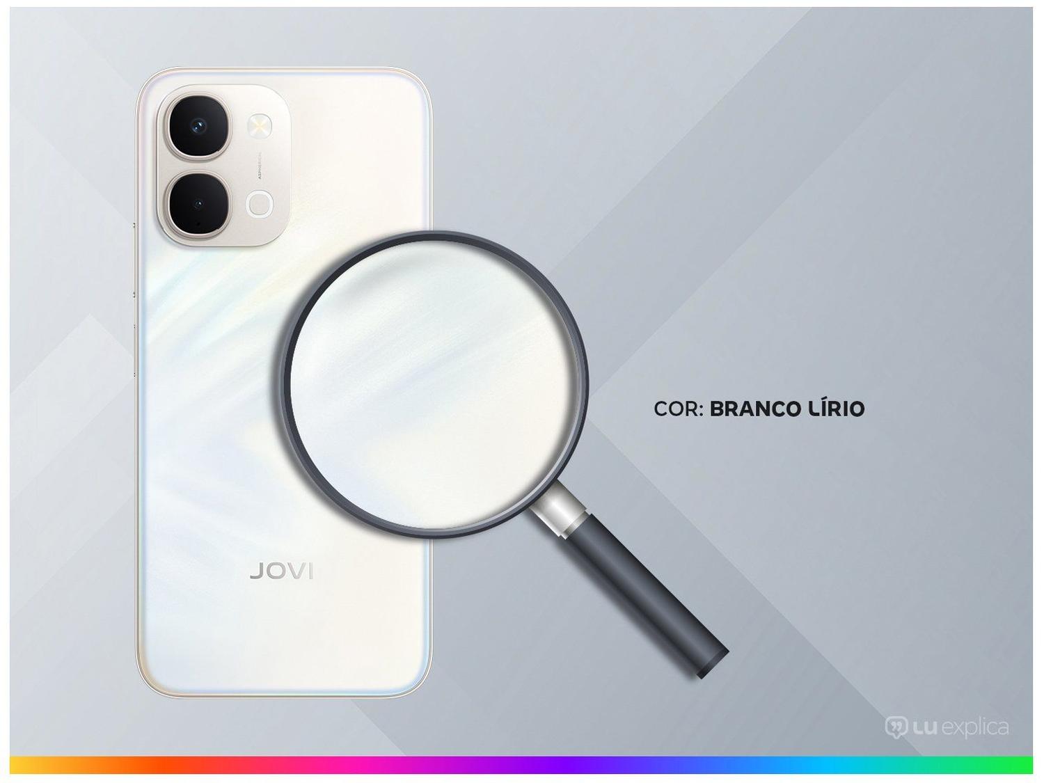 Smartphone Jovi Y31 256GB 16GB RAM Branco Lírio 6,75