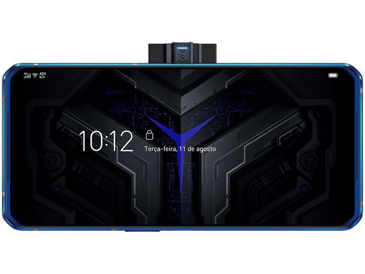 Smartphone Lenovo Legion Phone Duel 256GB - Blazing Blue 5G 12GB RAM 6,65” Câm. Dupla