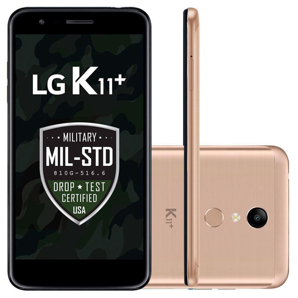 Smartphone LG K11 Plus LMX410BCW 32GB 3GB RAM 13MP Tela  Dourado -  Celular LG - Magazine Luiza