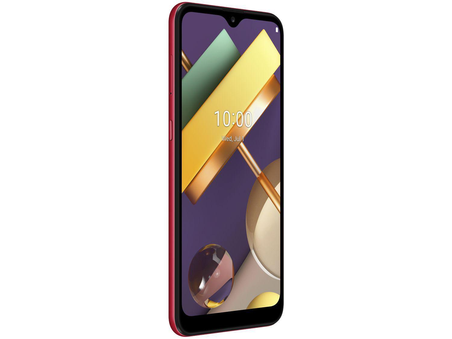 Smartphone LG K22 Red 4G Quad-Core 2GB RAM Tela 6,2” Câm. Dupla + Selfie 5MP Dual Chip