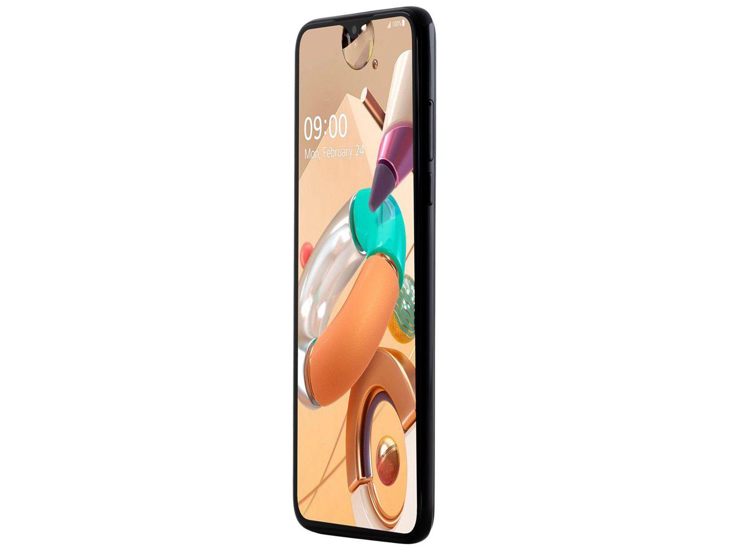 Smartphone LG K41S 32GB Preto 4G Octa-Core 3GB RAM Tela 6,55” Câm. Quádrupla + Selfie 8MP